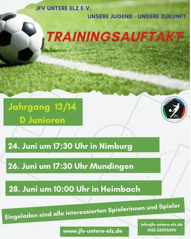 Flyer mit Terminen
